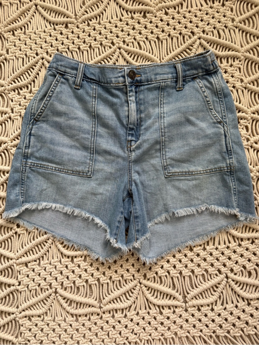 Aerie denim pull on shorts women’s medium